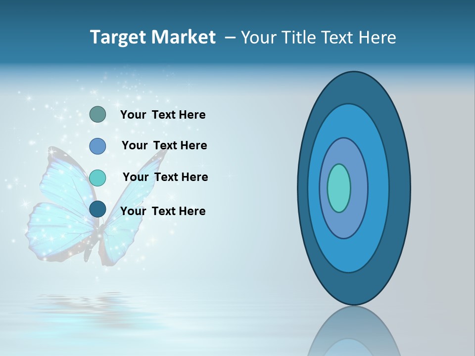 Blue Fly Colorful PowerPoint Template