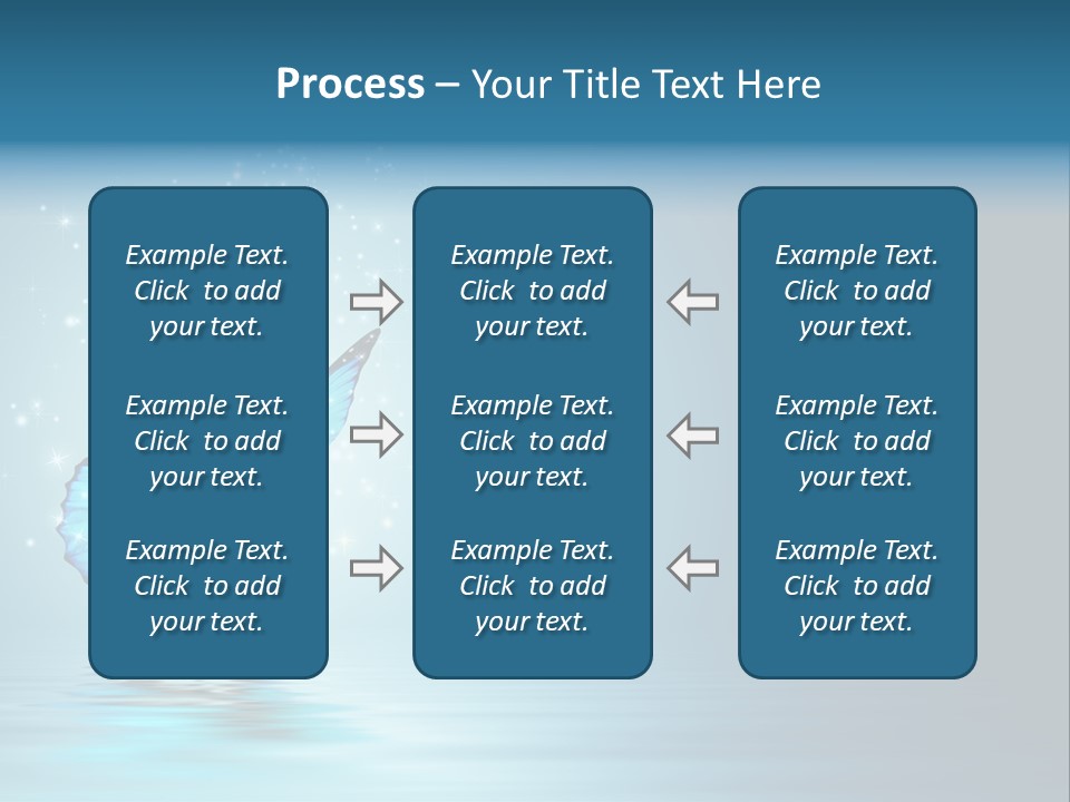 Blue Fly Colorful PowerPoint Template