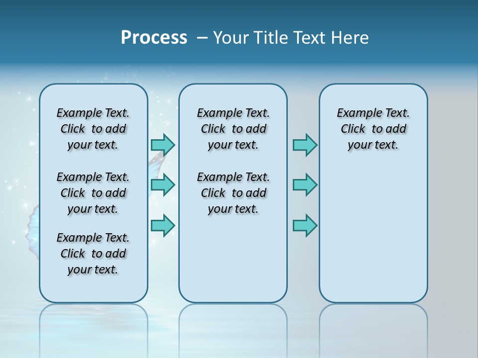Blue Fly Colorful PowerPoint Template