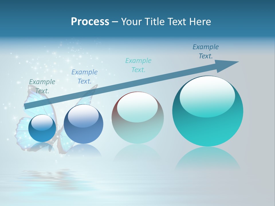 Blue Fly Colorful PowerPoint Template