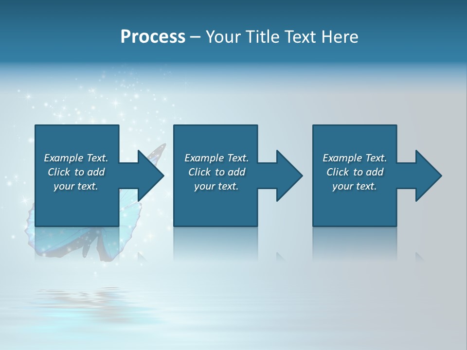 Blue Fly Colorful PowerPoint Template