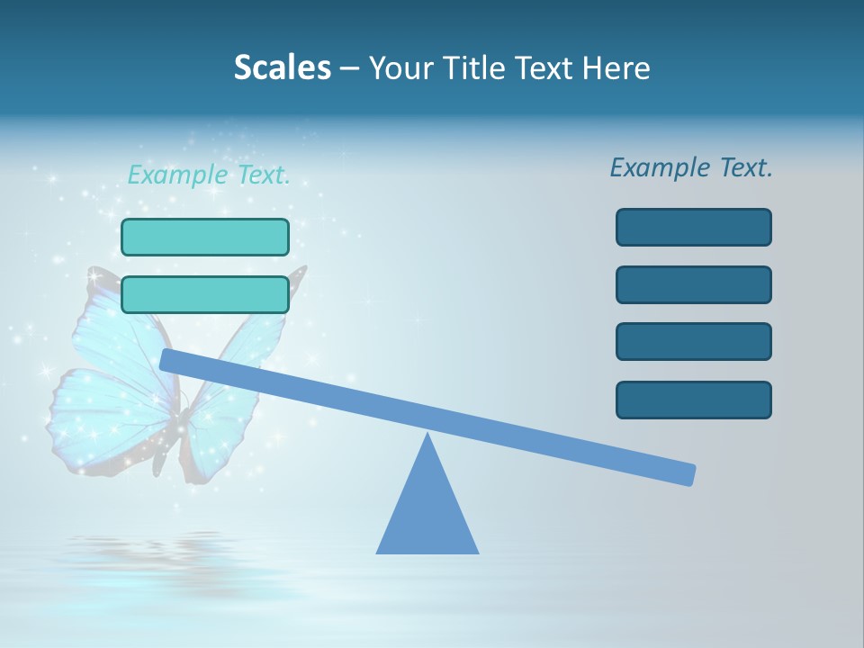Blue Fly Colorful PowerPoint Template
