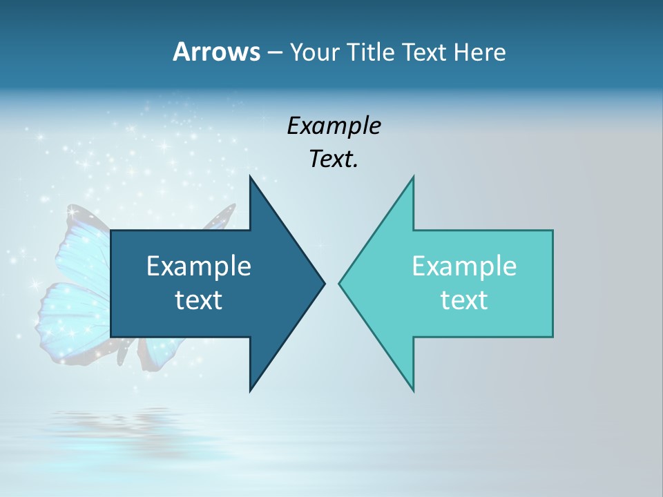 Blue Fly Colorful PowerPoint Template