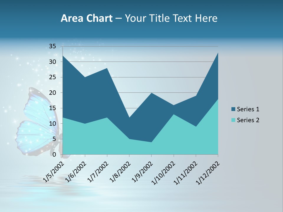 Blue Fly Colorful PowerPoint Template