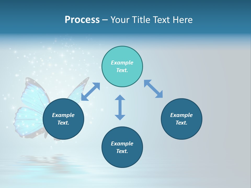 Blue Fly Colorful PowerPoint Template