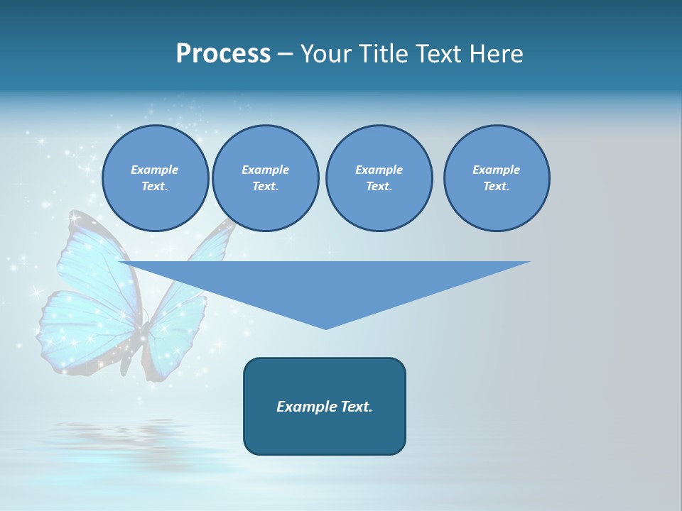 Blue Fly Colorful PowerPoint Template