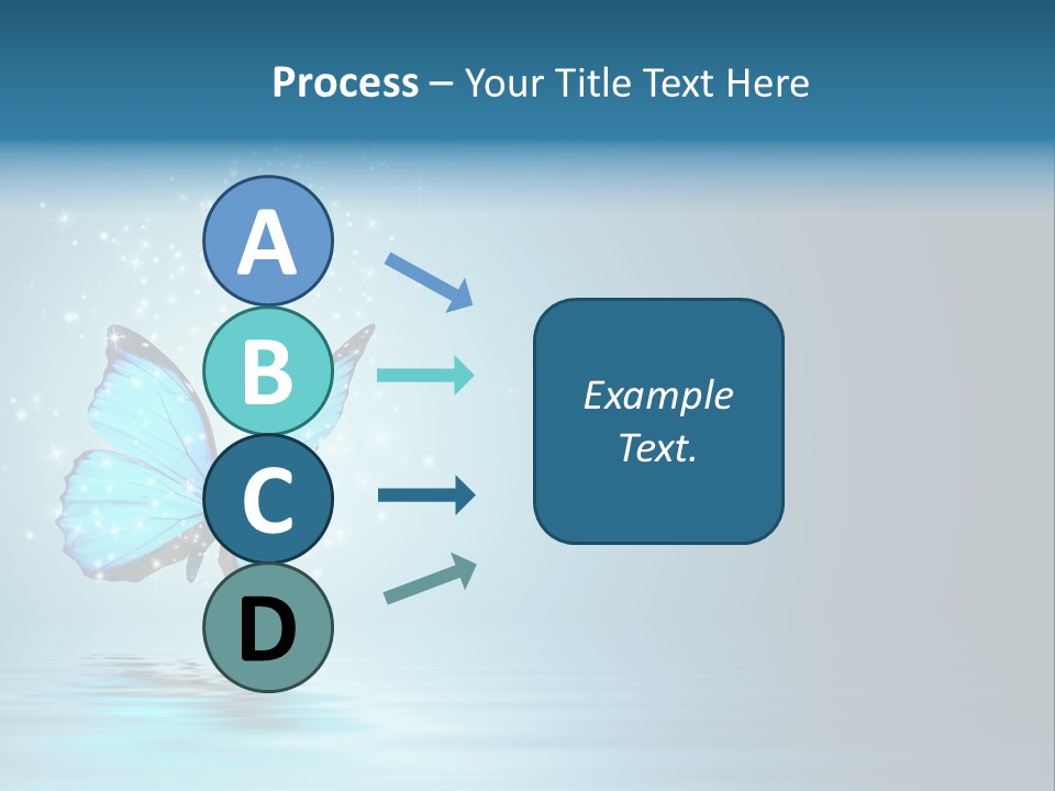 Blue Fly Colorful PowerPoint Template