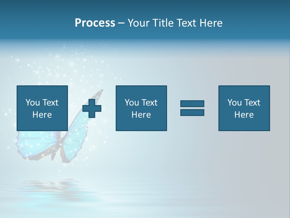 Blue Fly Colorful PowerPoint Template