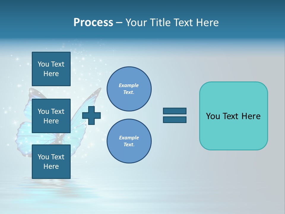 Blue Fly Colorful PowerPoint Template