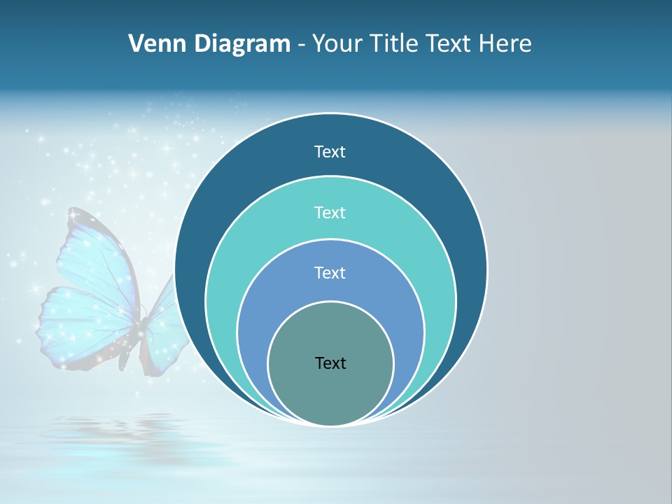 Blue Fly Colorful PowerPoint Template