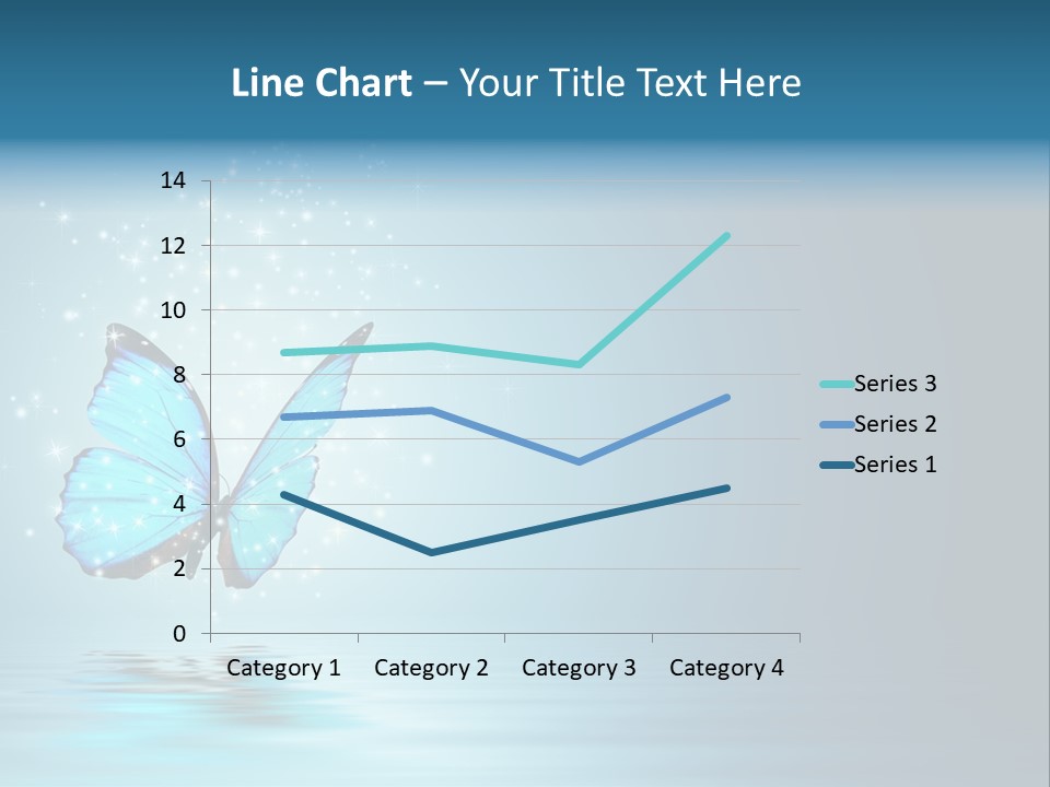 Blue Fly Colorful PowerPoint Template