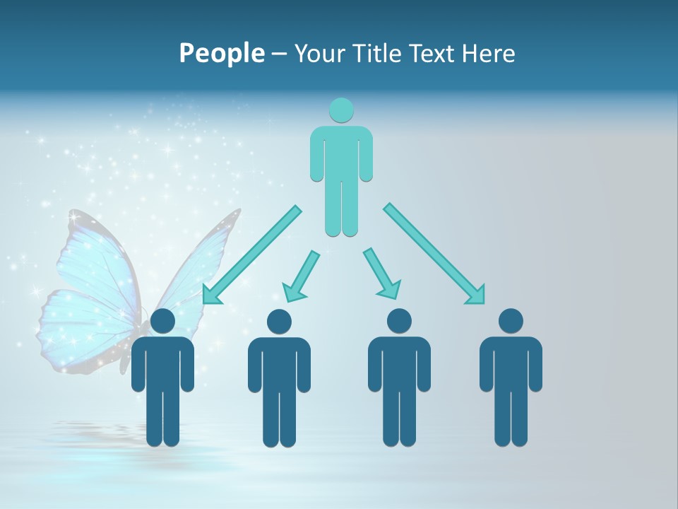 Blue Fly Colorful PowerPoint Template