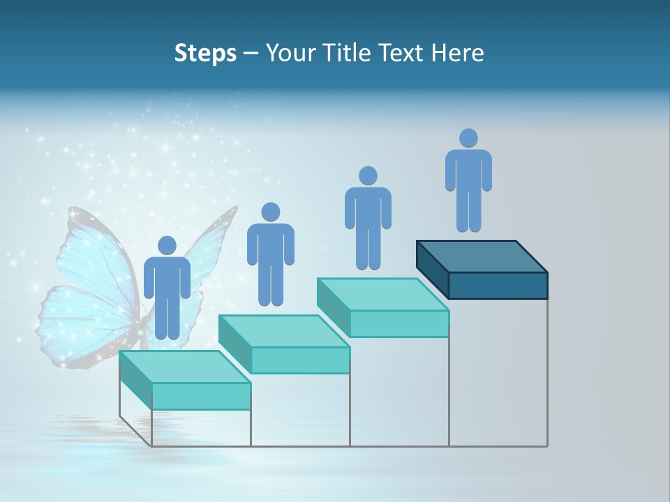 Blue Fly Colorful PowerPoint Template