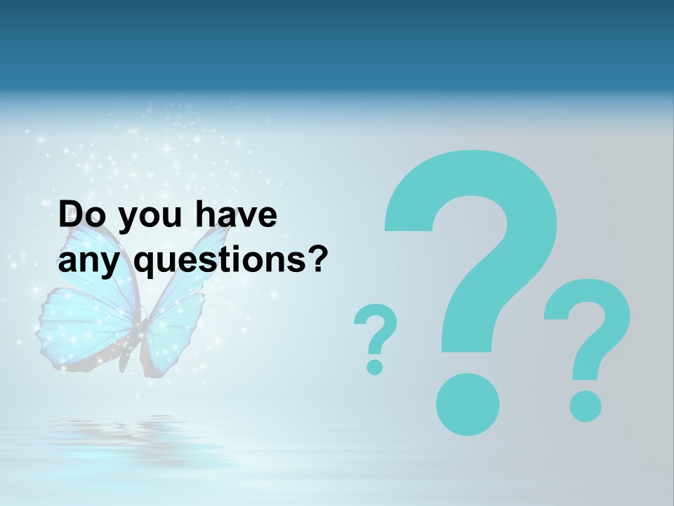 Blue Fly Colorful PowerPoint Template