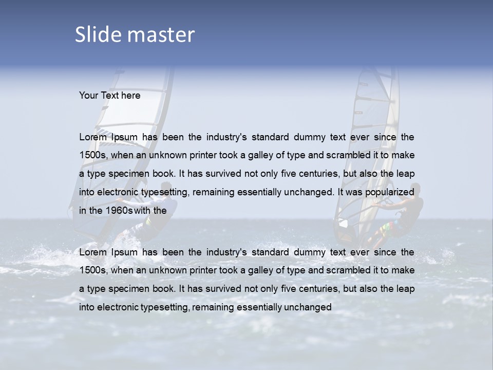 Wave Sun Recreation PowerPoint Template