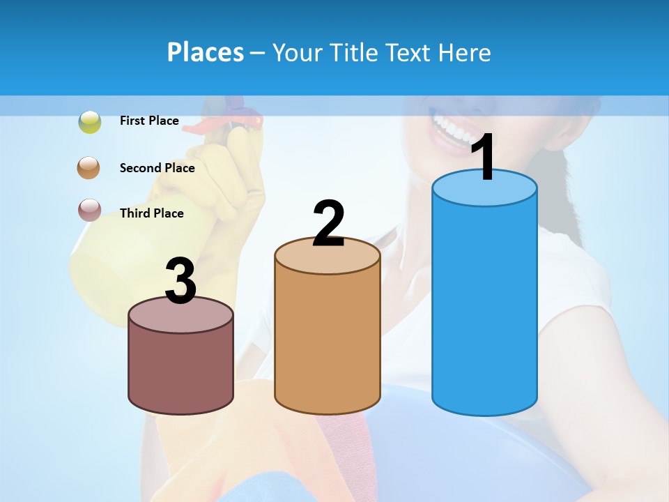 Housewife Chore Young PowerPoint Template