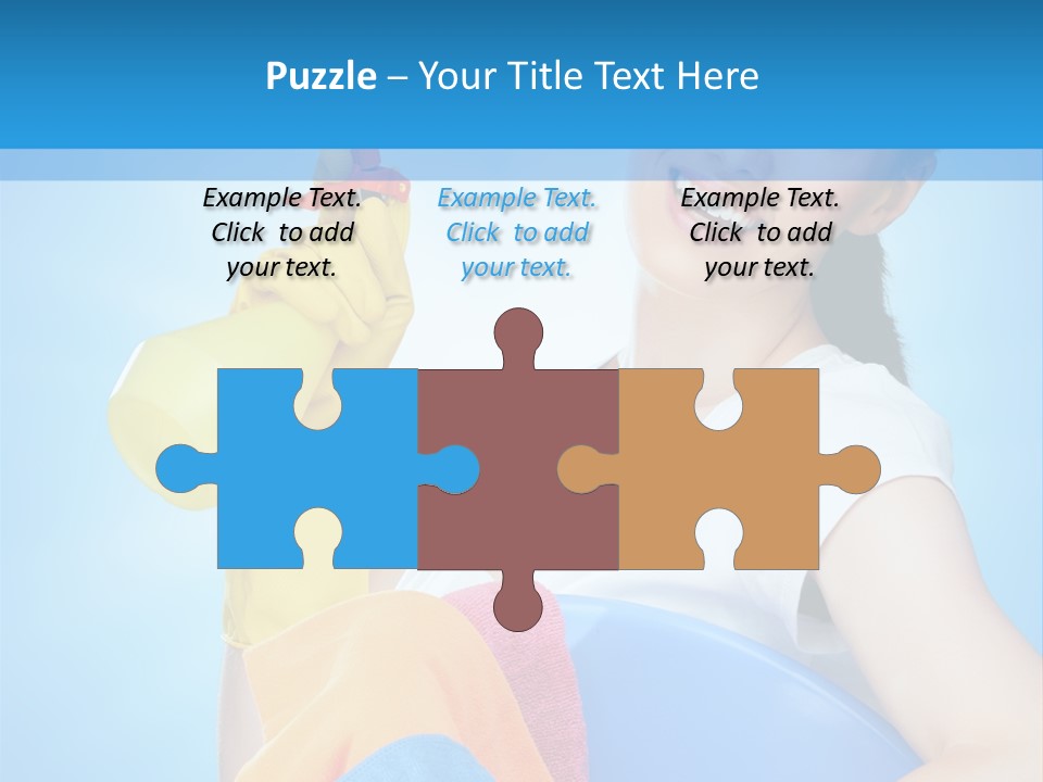 Housewife Chore Young PowerPoint Template