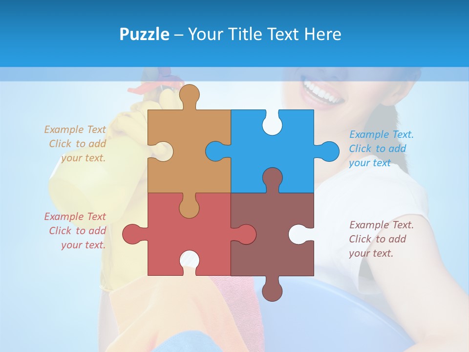 Housewife Chore Young PowerPoint Template