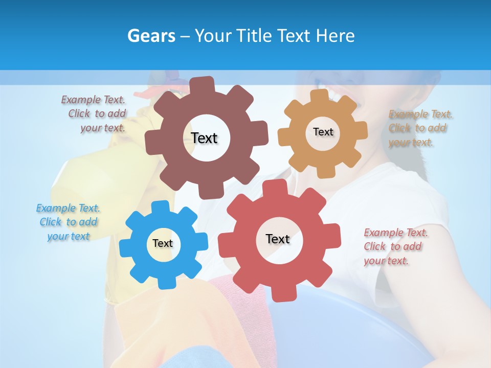 Housewife Chore Young PowerPoint Template