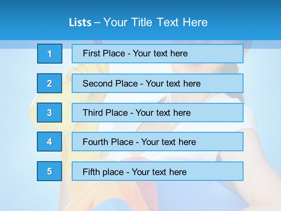 Housewife Chore Young PowerPoint Template
