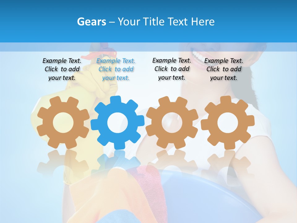 Housewife Chore Young PowerPoint Template