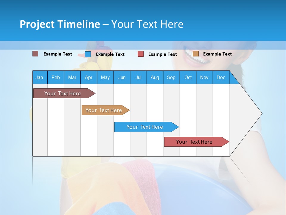 Housewife Chore Young PowerPoint Template