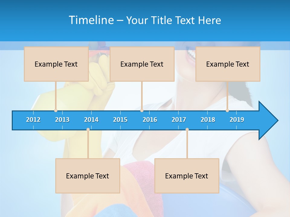 Housewife Chore Young PowerPoint Template