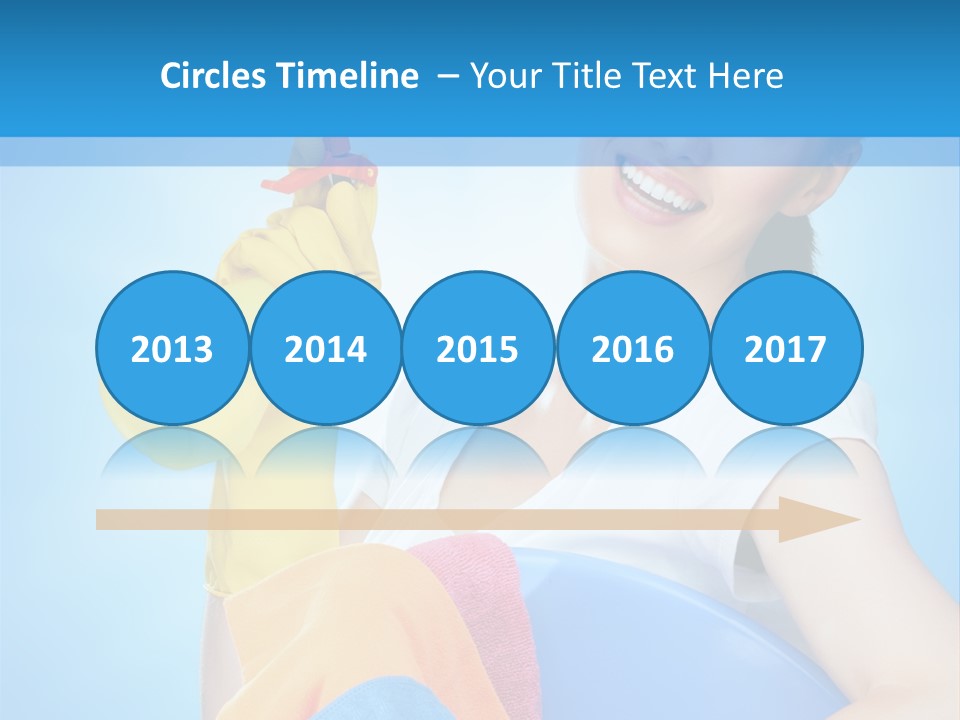 Housewife Chore Young PowerPoint Template