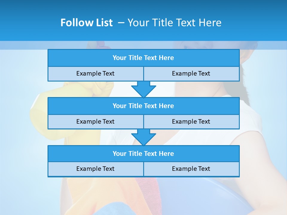 Housewife Chore Young PowerPoint Template