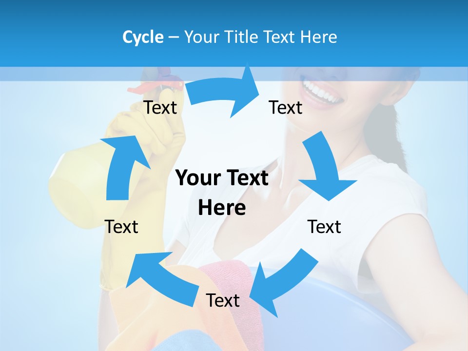 Housewife Chore Young PowerPoint Template