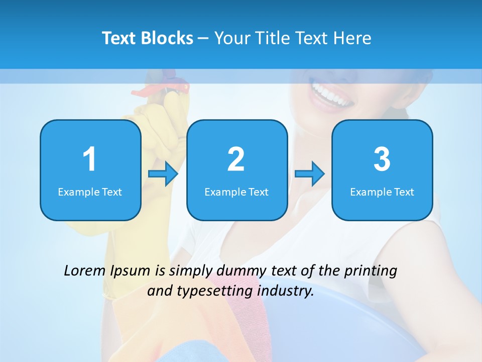 Housewife Chore Young PowerPoint Template