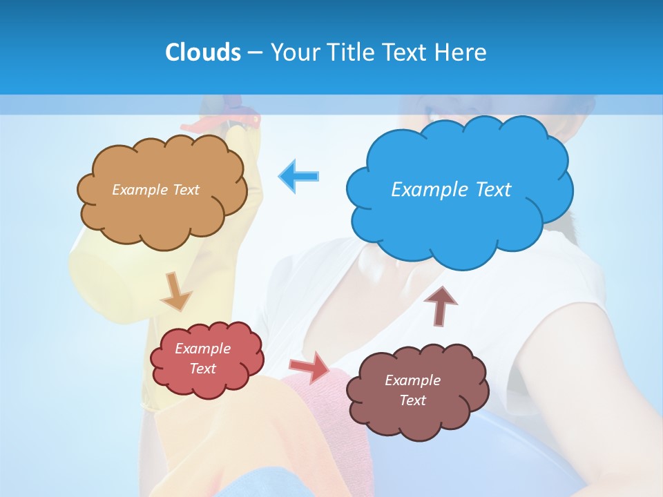 Housewife Chore Young PowerPoint Template