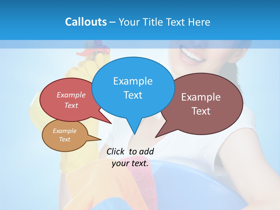 Housewife Chore Young PowerPoint Template