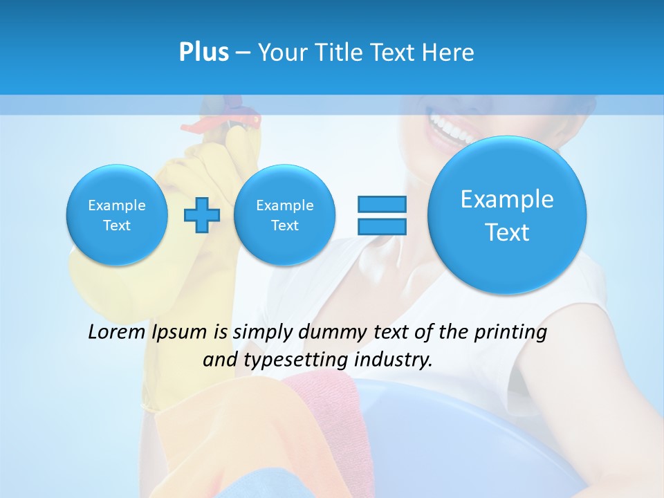 Housewife Chore Young PowerPoint Template