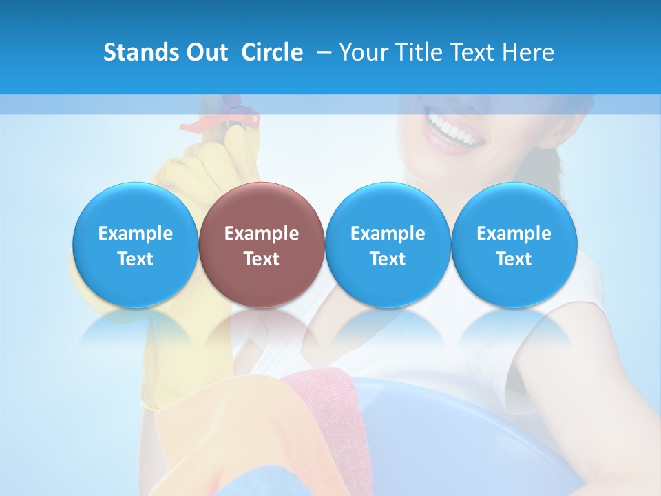 Housewife Chore Young PowerPoint Template