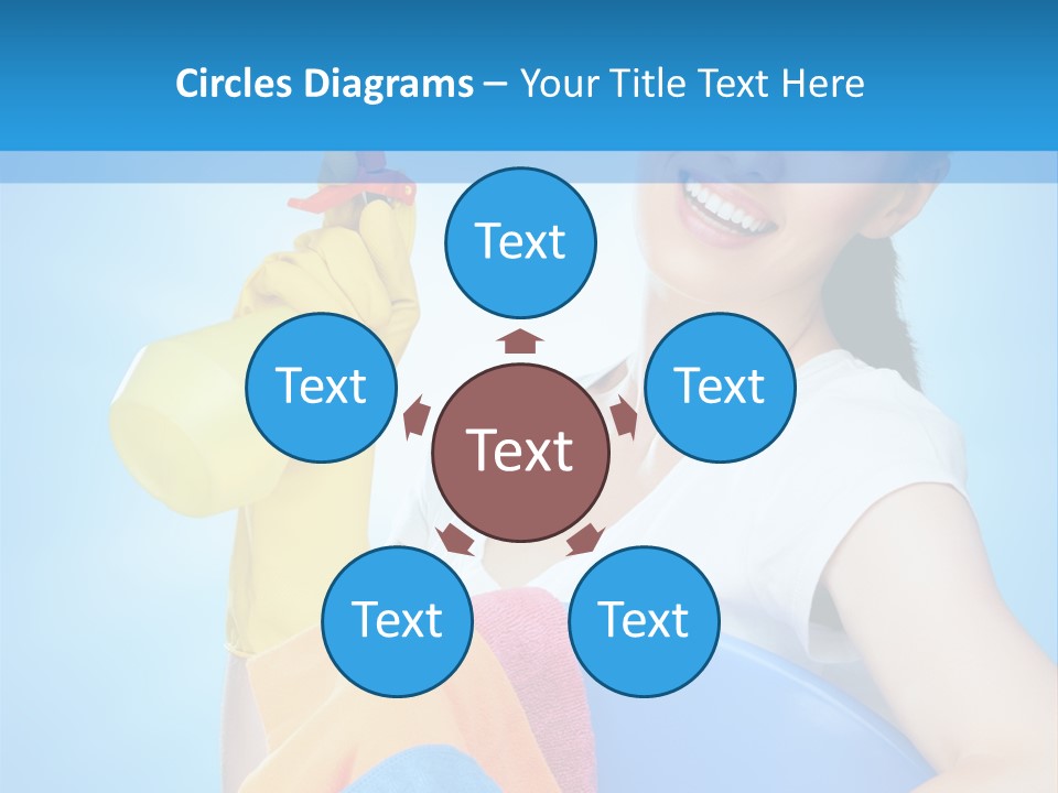 Housewife Chore Young PowerPoint Template