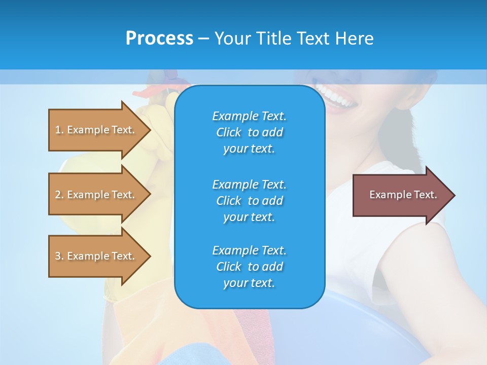 Housewife Chore Young PowerPoint Template