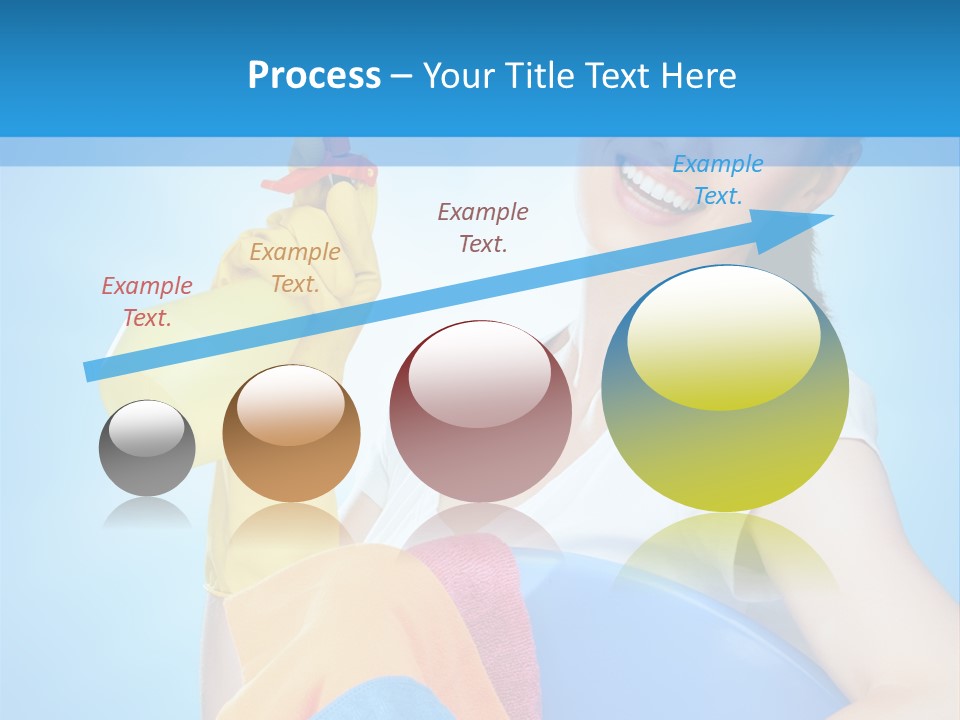 Housewife Chore Young PowerPoint Template