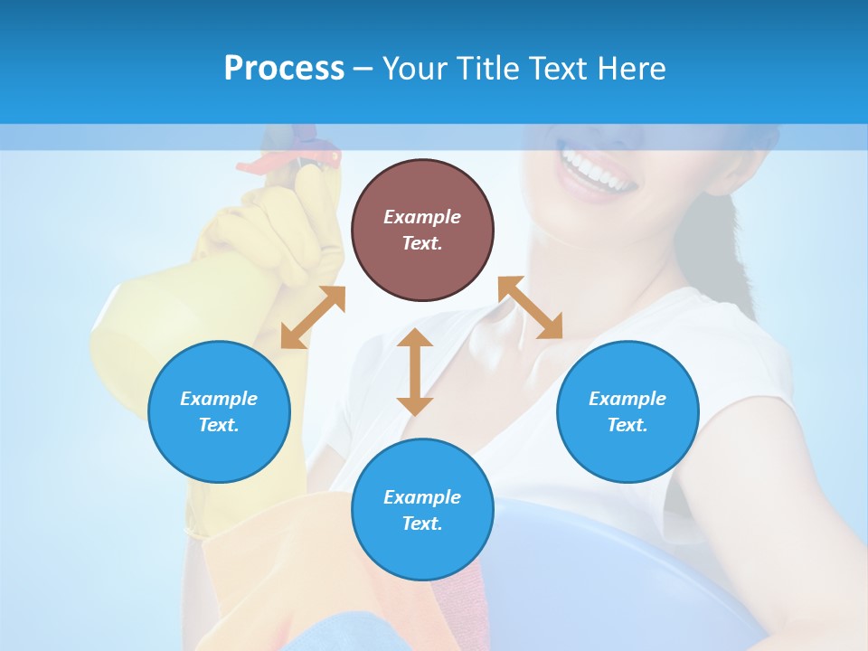 Housewife Chore Young PowerPoint Template