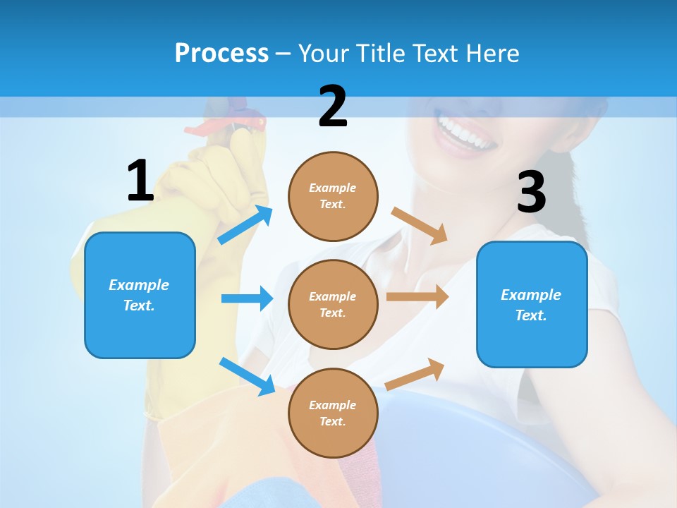 Housewife Chore Young PowerPoint Template