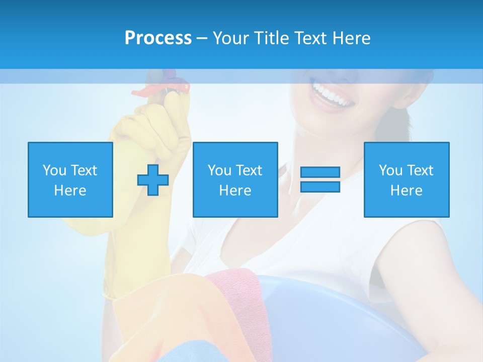 Housewife Chore Young PowerPoint Template