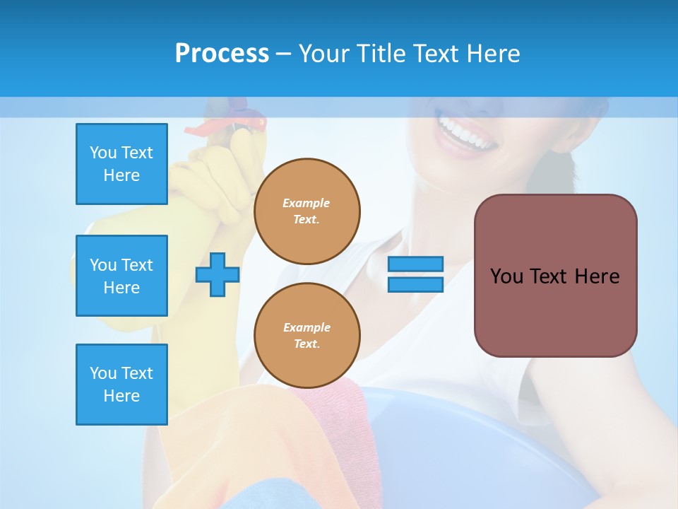 Housewife Chore Young PowerPoint Template