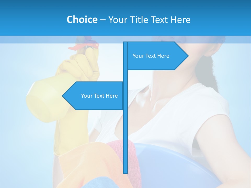 Housewife Chore Young PowerPoint Template