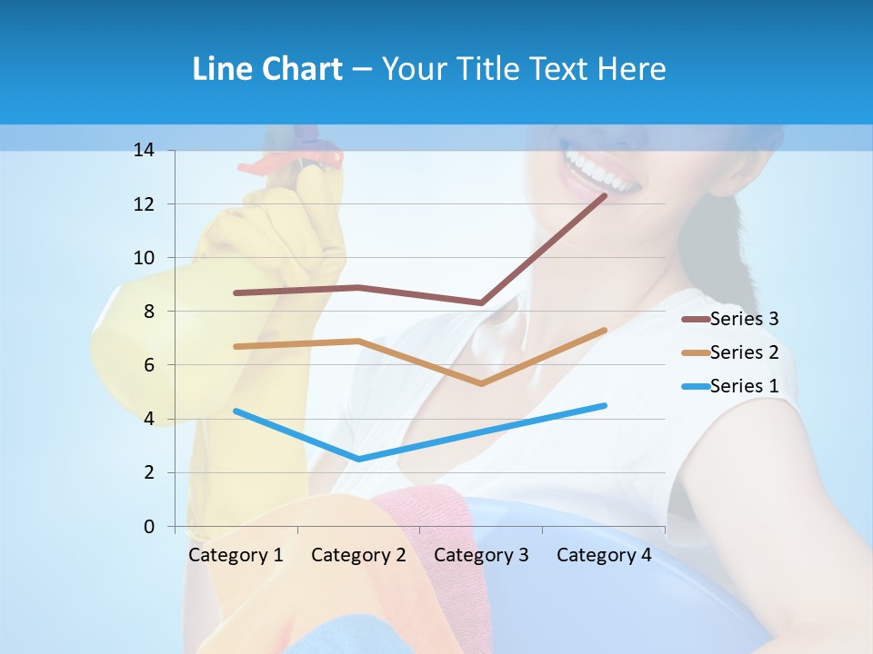 Housewife Chore Young PowerPoint Template