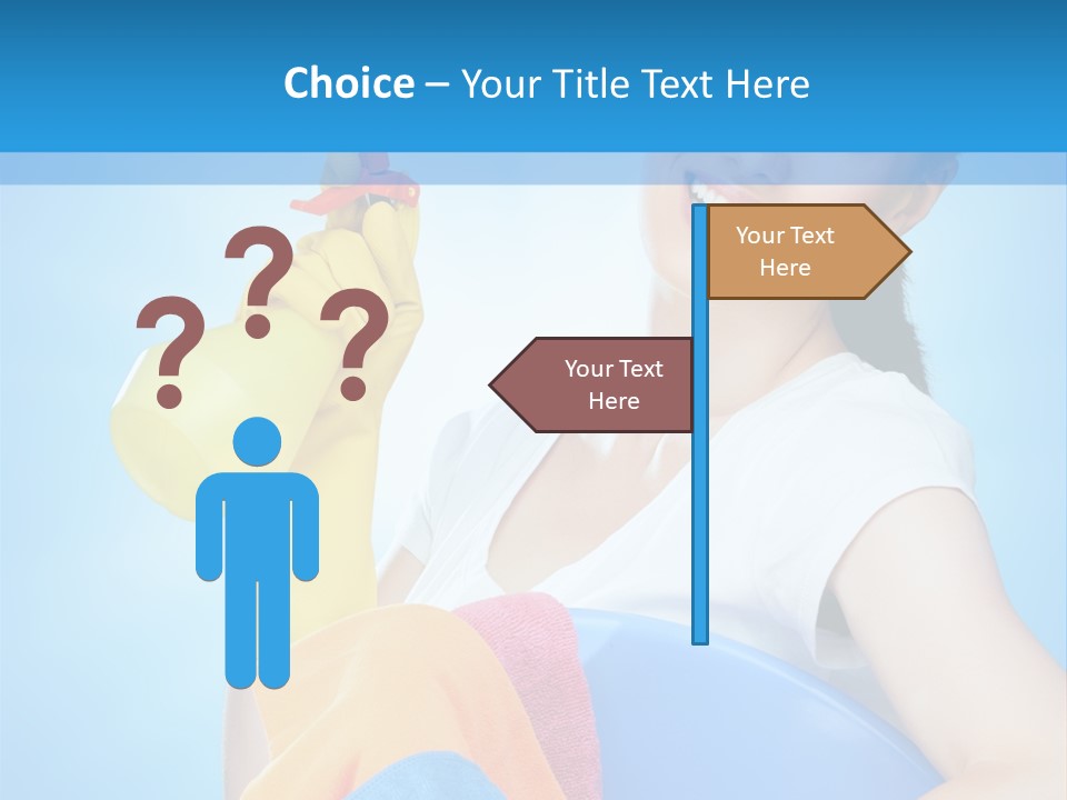 Housewife Chore Young PowerPoint Template