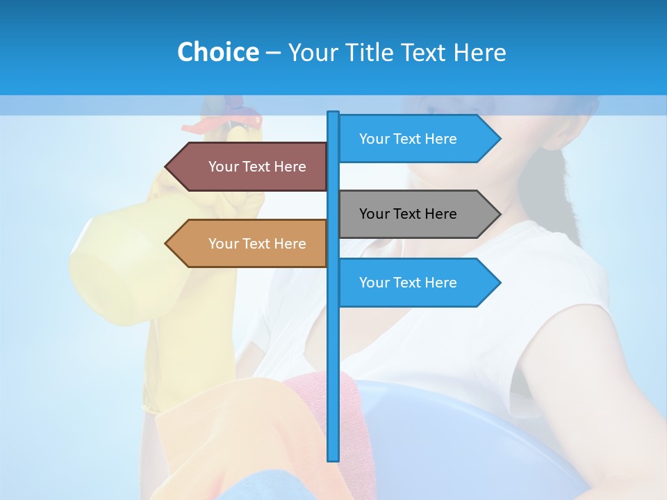 Housewife Chore Young PowerPoint Template
