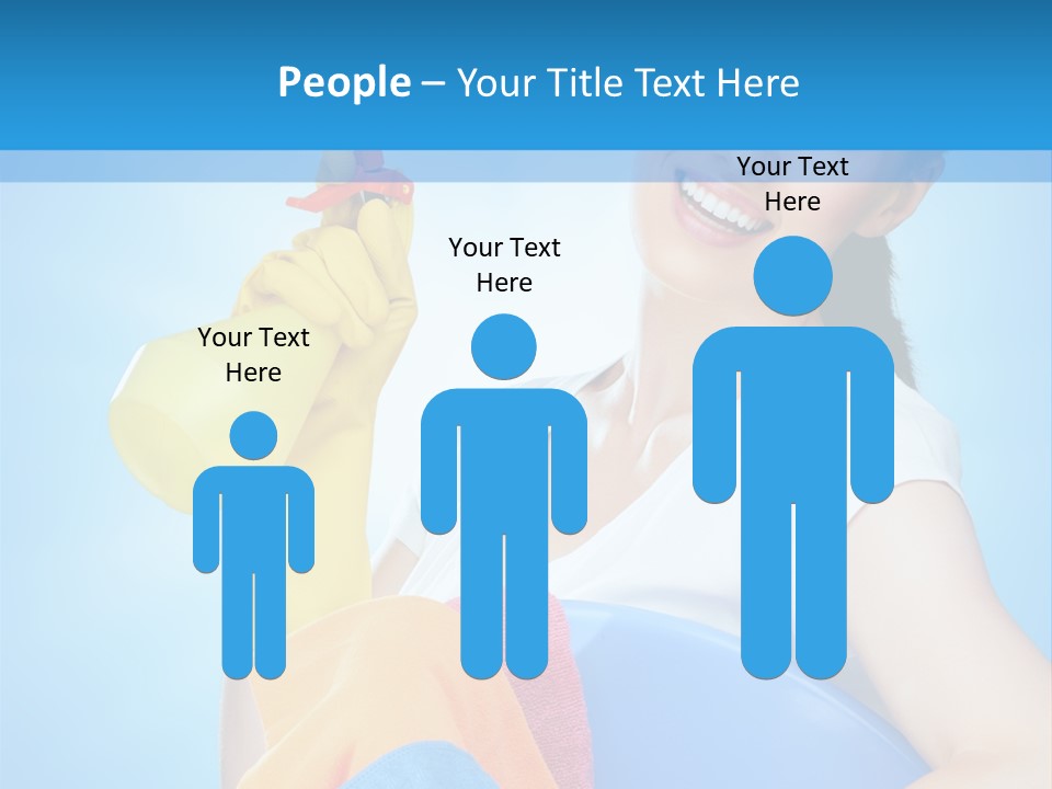 Housewife Chore Young PowerPoint Template