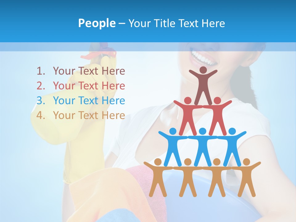 Housewife Chore Young PowerPoint Template