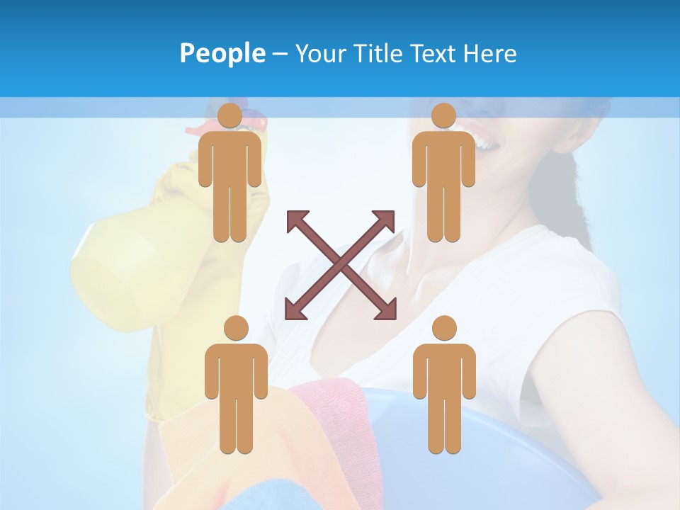 Housewife Chore Young PowerPoint Template