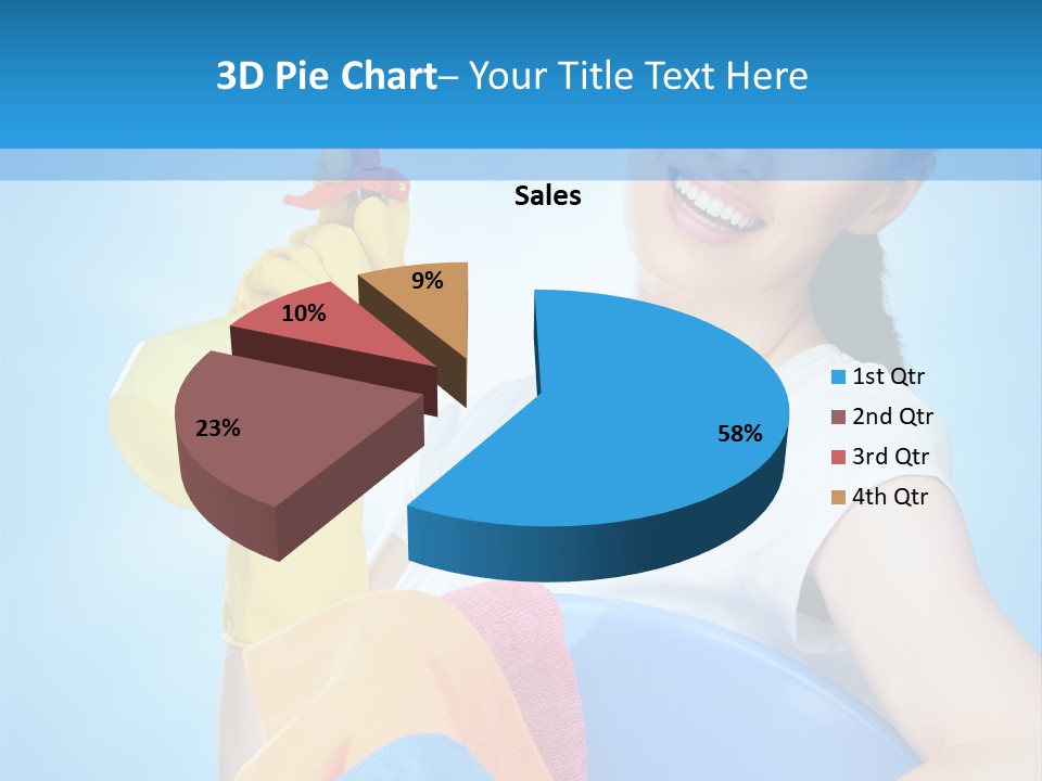 Housewife Chore Young PowerPoint Template
